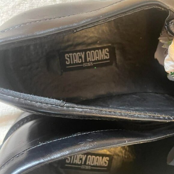 EUC Stacy Adams Men\'s Black Leather Loafer with Metal Bit size 10.5 main image 5